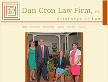 Tablet Screenshot of cronlawfirm.com